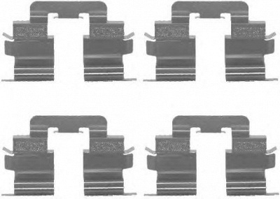 HELLA PAGID 8dz355202631 -  Комплектующие, колодки дискового тормоза